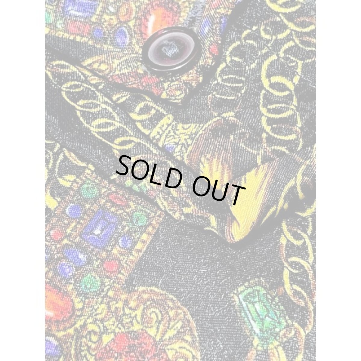 画像9: 王冠柄 宝石プリント トップス 古着 長袖 シャツ ヴィンテージ レトロ (9)