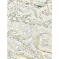 画像10: 花模様織り アイボリー ウエストゴム ワンピース アメリカ古着 ヴィンテージ (10)