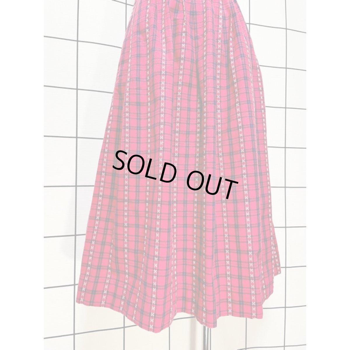 画像5: Eddie Bauer チェック柄 刺繍 スカート アメリカ古着 ヴィンテージ (5)