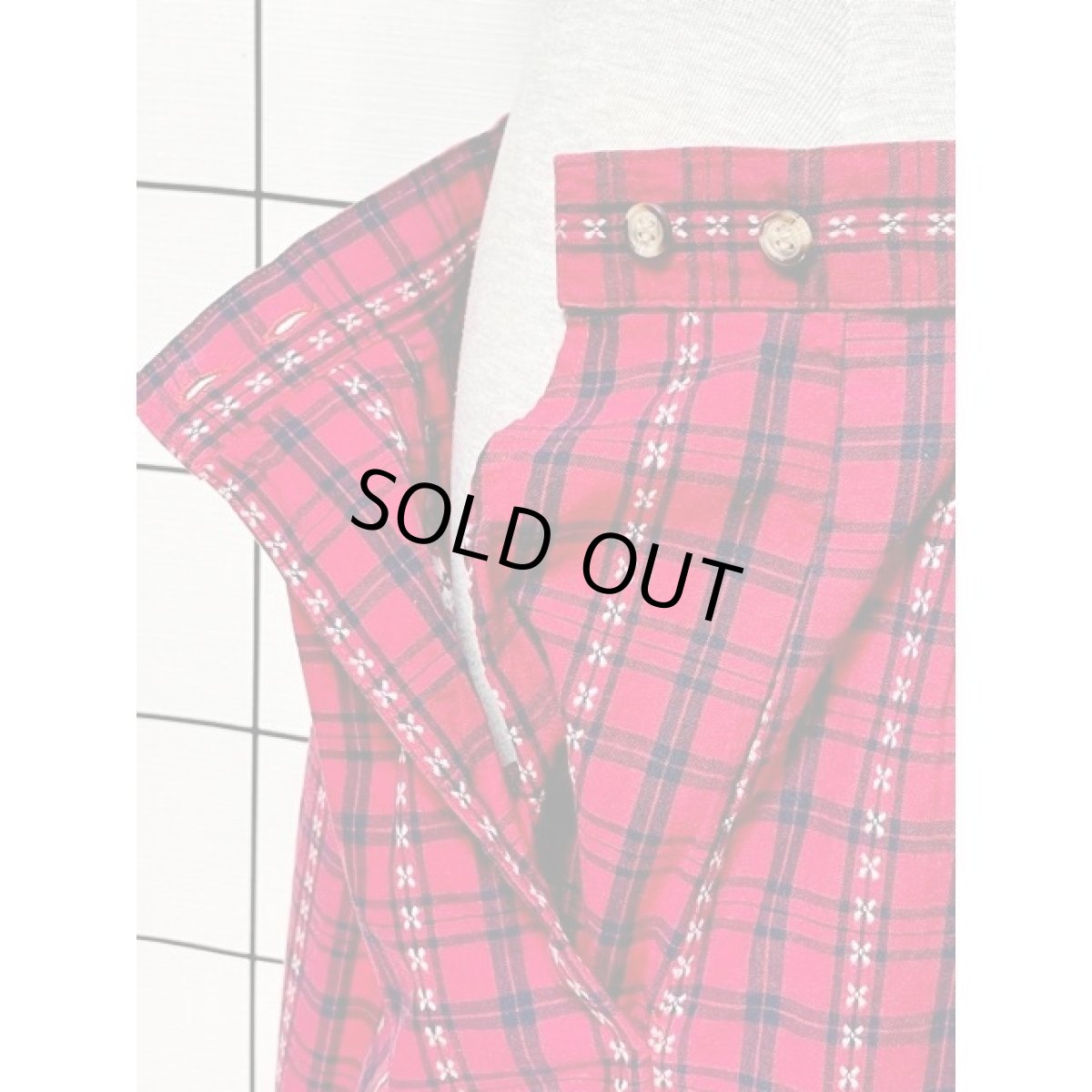 画像7: Eddie Bauer チェック柄 刺繍 スカート アメリカ古着 ヴィンテージ (7)