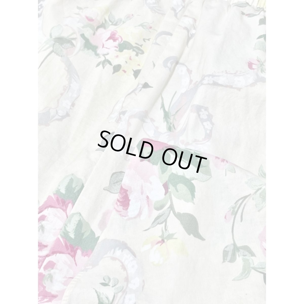 画像7: 花柄 ウエストゴム スカート レトロ アメリカ古着 ヴィンテージ (7)