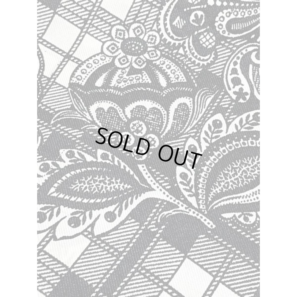 画像6: Italy製 モノトーン配色 チェック レトロアンティーク ヴィンテージスカーフ ヨーロッパ古着 (6)