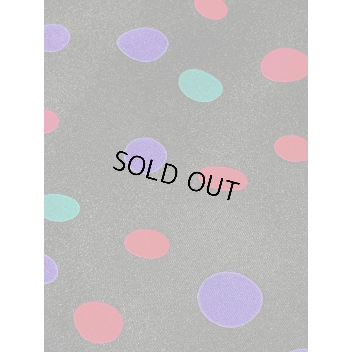 画像10: カラフルドット ウエストリボン トップス アメリカ古着 レトロ シャツ ブラック プルオーバー (10)