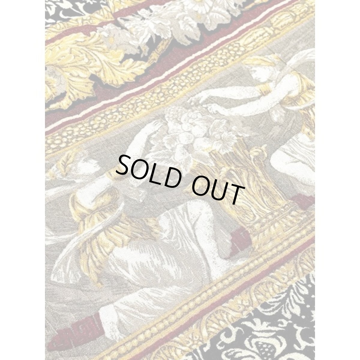 画像8: エスニック調 花柄 人物柄 ウエストゴム レトロ アメリカ古着 ヴィンテージスカート (8)