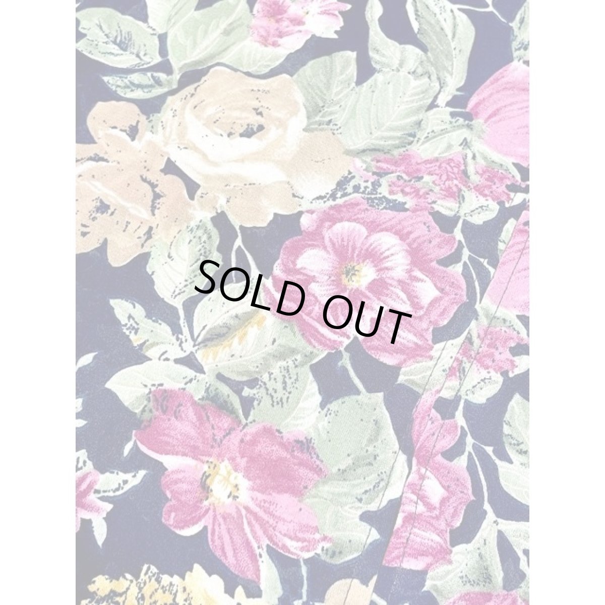 画像11: ハイウエストプリーツ切り替え 花柄  ヴィンテージドレス レトロ アメリカ古着 (11)