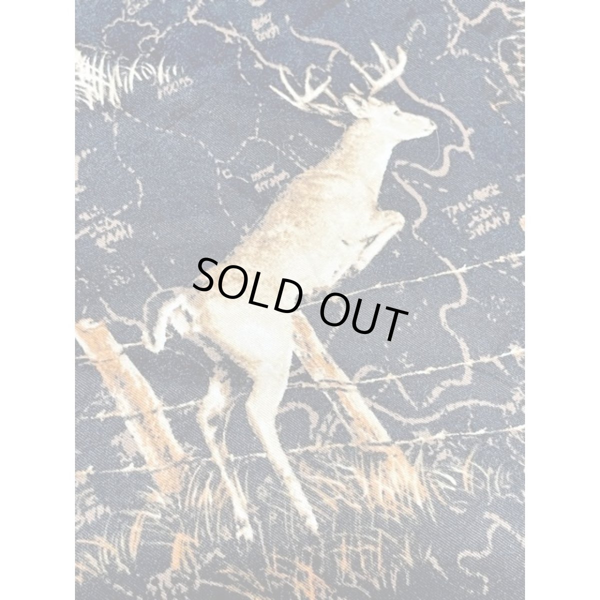 画像12: 鹿柄 アニマル柄 重ね着にも便利 レトロ アメリカ古着 キャミドレス ブラック (12)