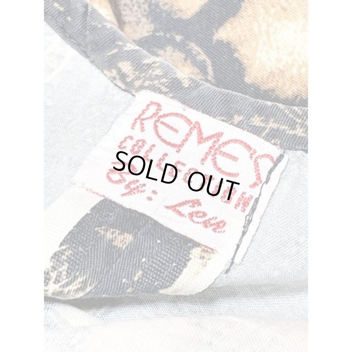 画像15: 鹿柄 アニマル柄 重ね着にも便利 レトロ アメリカ古着 キャミドレス ブラック (15)