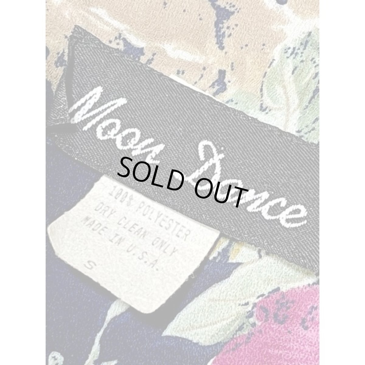 画像15: ハイウエストプリーツ切り替え 花柄  ヴィンテージドレス レトロ アメリカ古着 (15)