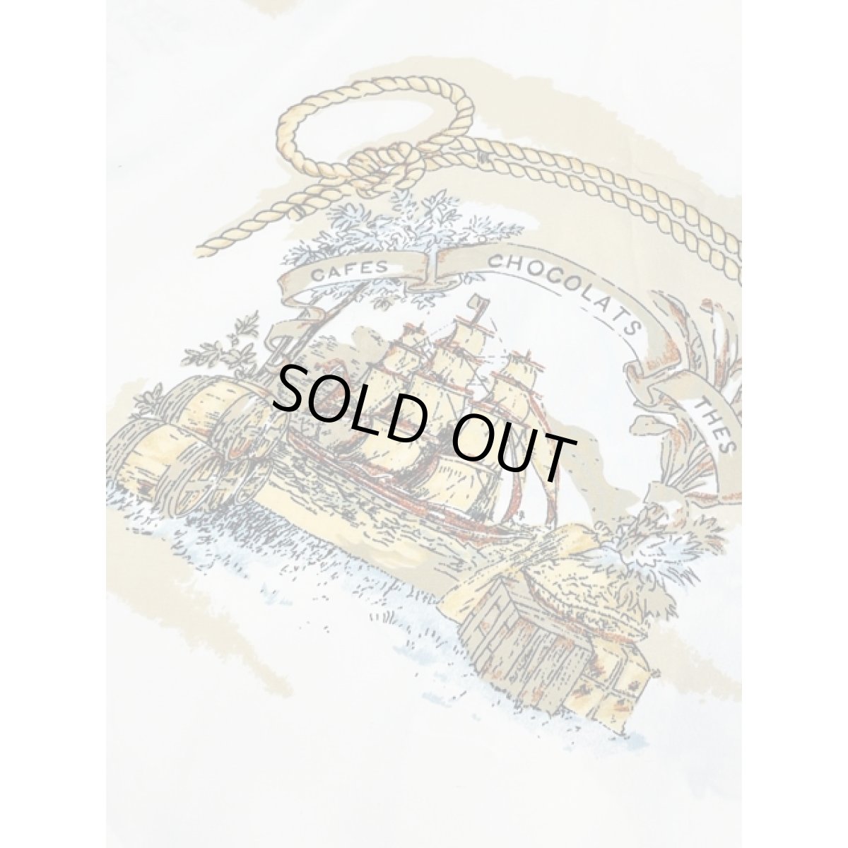 画像12: レトロマリン 船柄 樽柄 ブラウス レトロ アメリカ古着 半袖 シャツ ヴィンテージ (12)