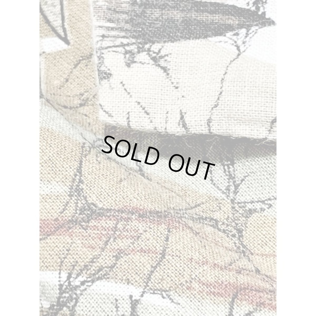 画像13: 大胆なボタニカル柄 フレンチスリーブ ウエストゴム 半袖 レトロ アメリカ古着 ヴィンテージワンピース (13)