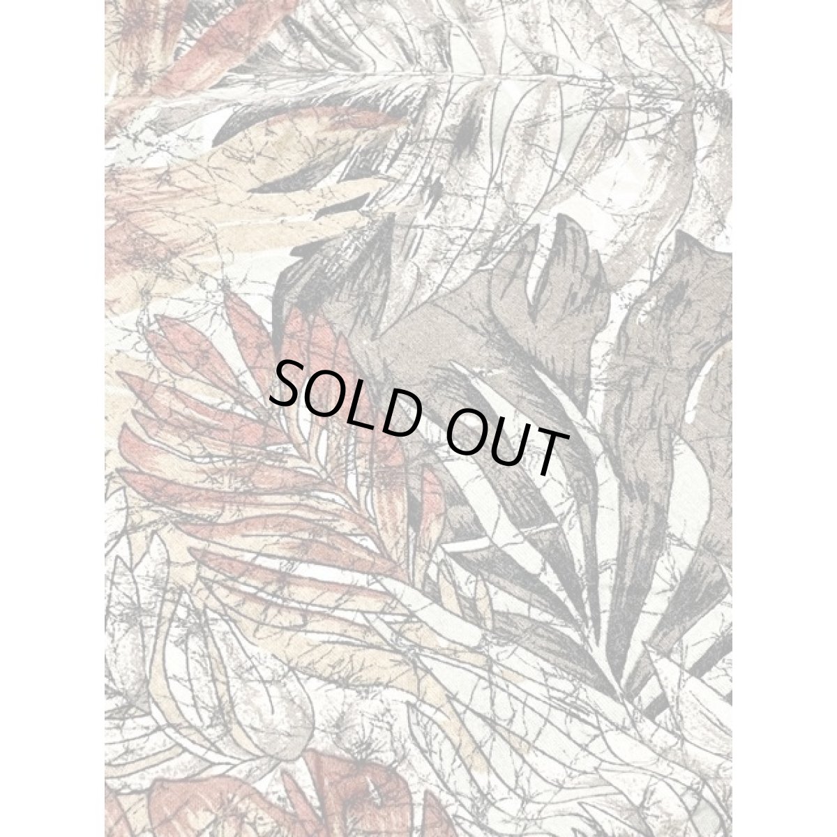 画像12: 大胆なボタニカル柄 フレンチスリーブ ウエストゴム 半袖 レトロ アメリカ古着 ヴィンテージワンピース (12)