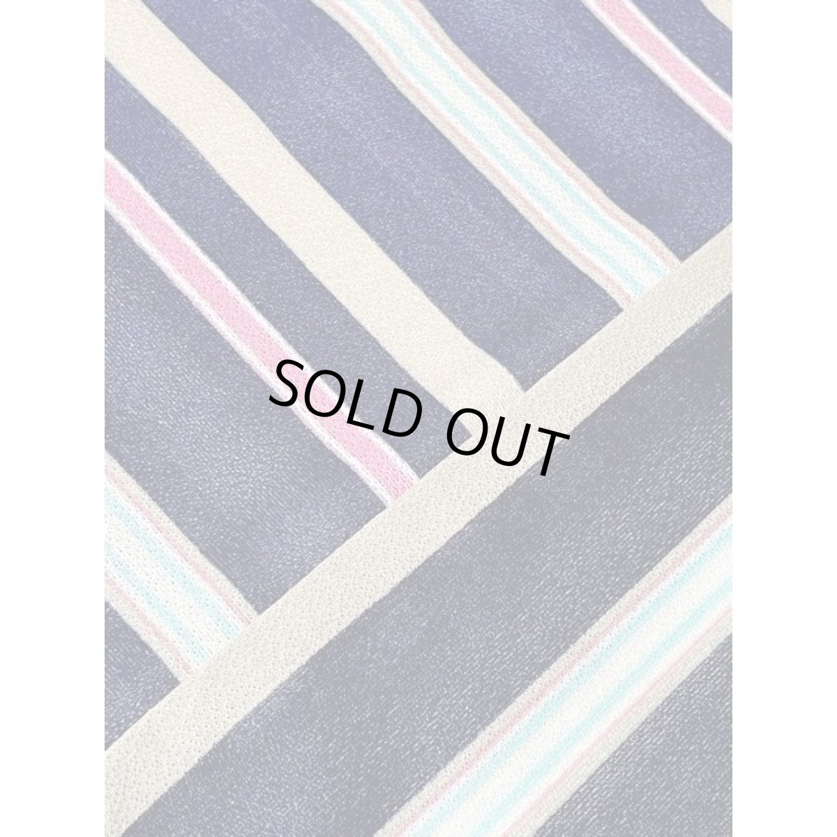 画像11: ストライプ ウエストゴム レトロ ヴィンテージワンピース アメリカ古着 ネイビー (11)