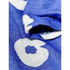 画像13: サークル柄 ブルー 半袖 レトロ アメリカ古着 ヴィンテージワンピース (13)