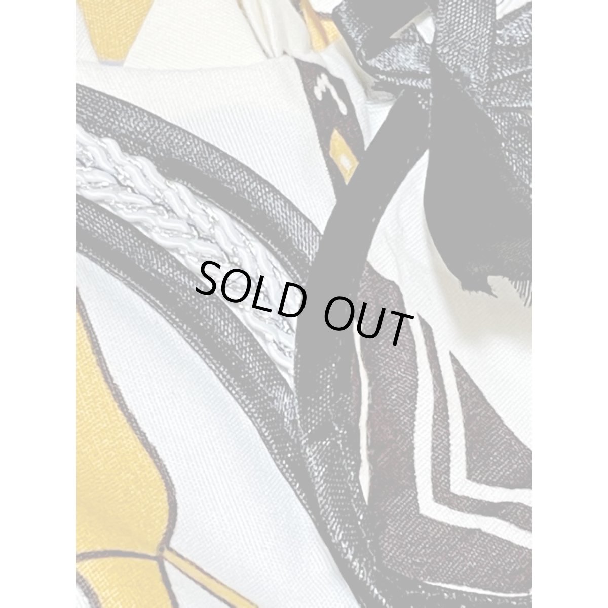 画像14: アフリカンバティックドレス 女性柄 ティアード袖 リボンパッチ ヴィンテージ 古着 エスニック レトロ (14)