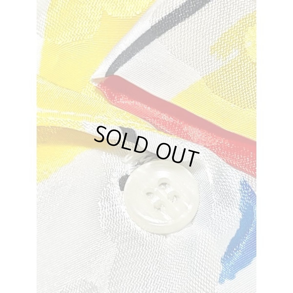 画像11: カラフルアート柄 ホワイト ブラウス ヴィンテージ アメリカ古着 レトロ シャツ (11)