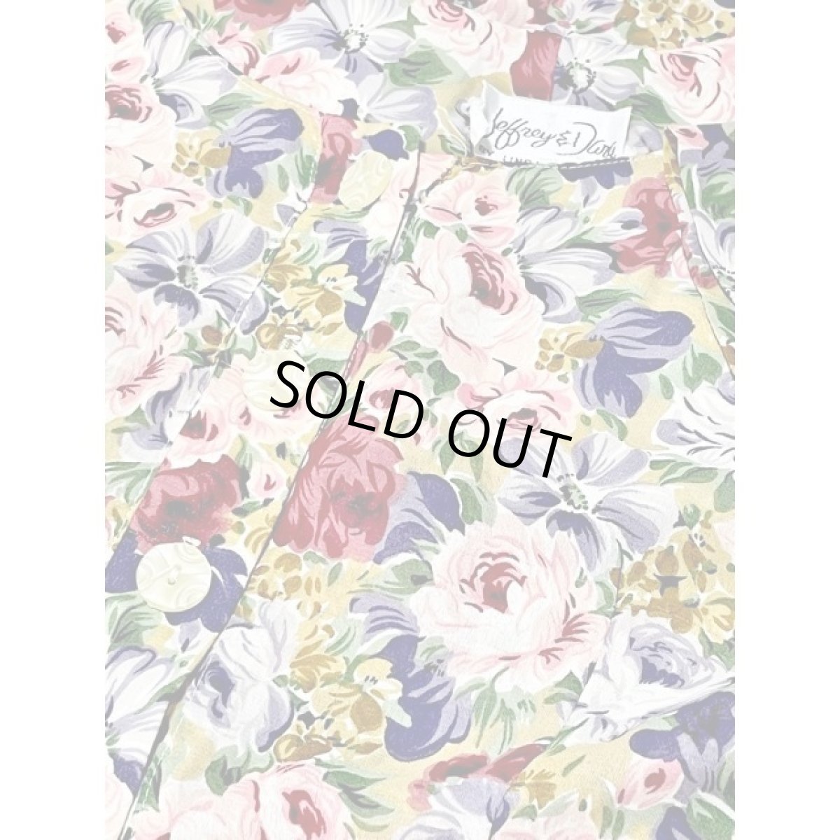 画像11: 総花柄 ウエストリボン 半袖 レトロ アメリカ古着 ヴィンテージワンピース (11)