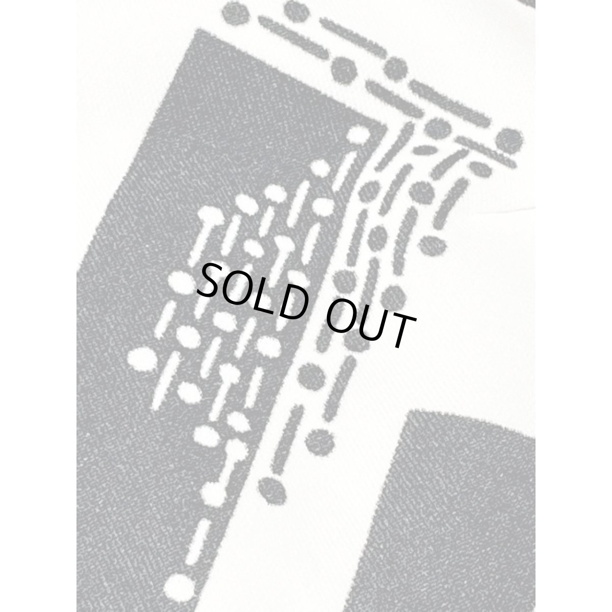 画像13: フランス古着 70's Vintage ベルト付 モノクロ 幾何学調柄 半袖 レトロモダン ヨーロッパ古着 ヴィンテージワンピース (13)