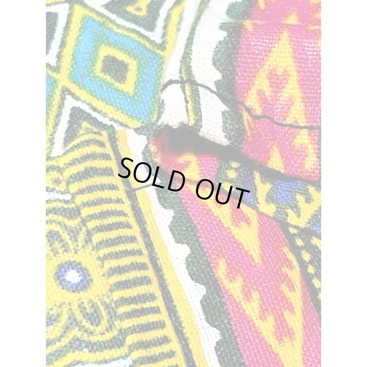 画像14: アフリカンバティックドレス 半袖 ヴィンテージ 古着 エスニック レトロ (14)