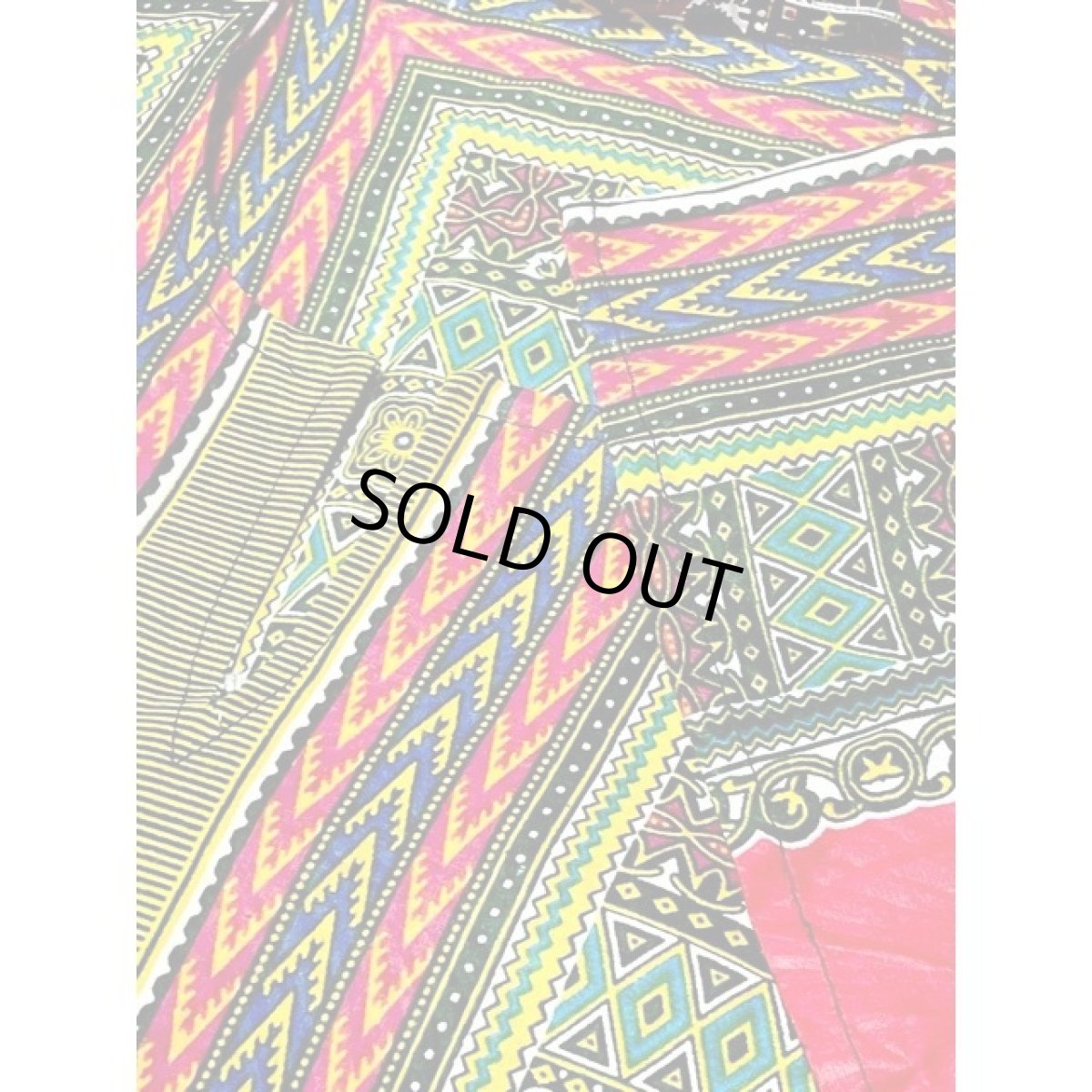 画像11: アフリカンバティックドレス 半袖 ヴィンテージ 古着 エスニック レトロ (11)