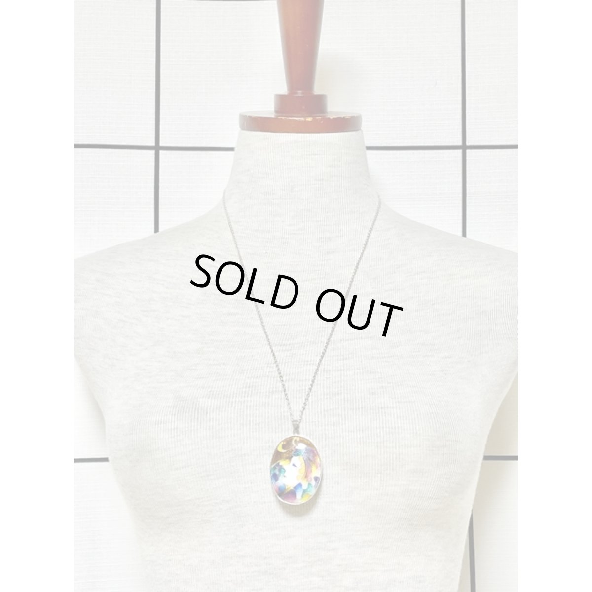 画像4: レトロアンティーク ネックレス＆ペンダント アート模様 (4)