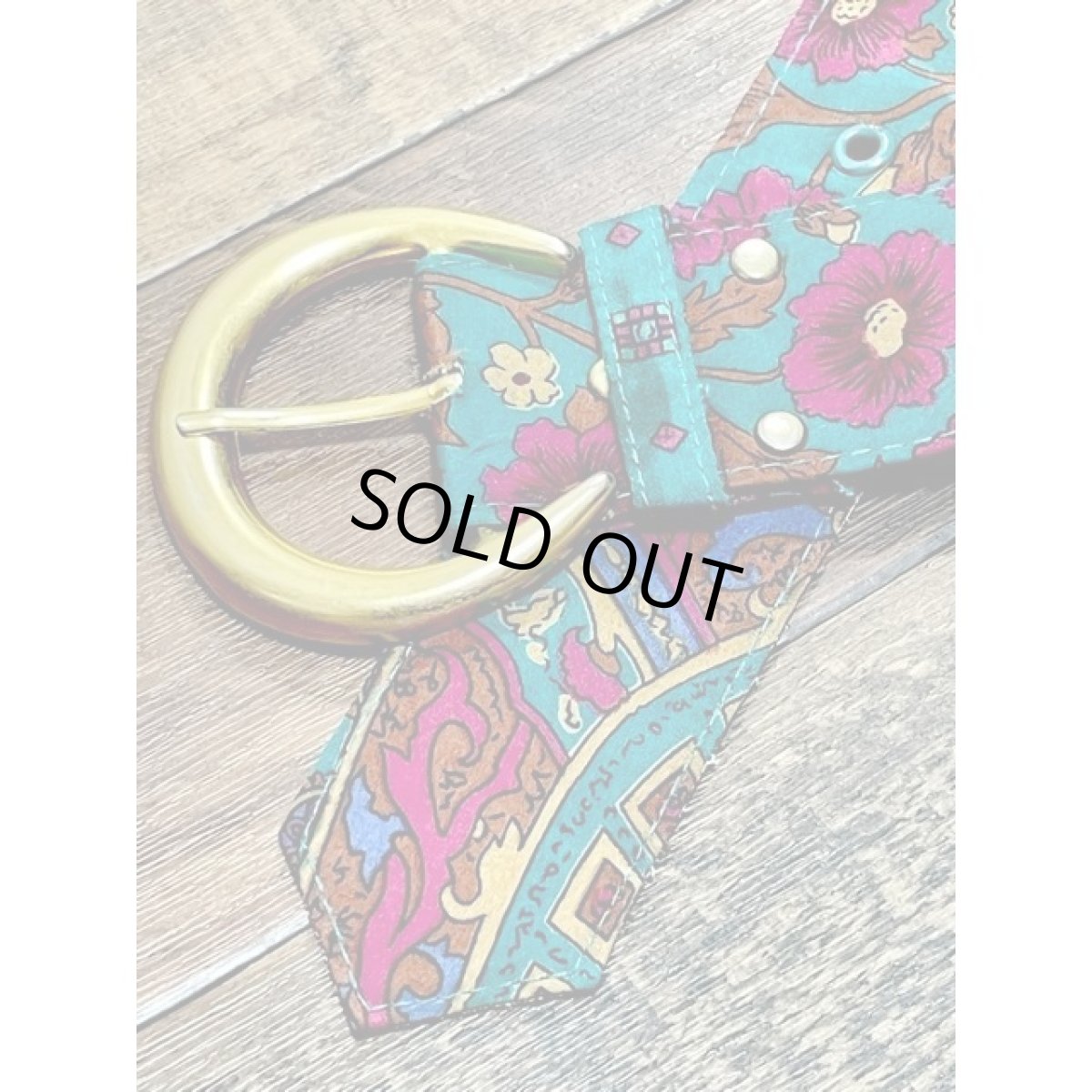 画像4: レトロアンティーク  ヴィンテージ 古着 ベルト フラワー (4)