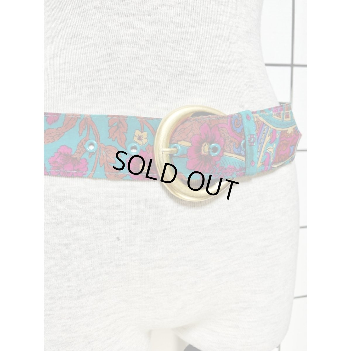 画像3: レトロアンティーク  ヴィンテージ 古着 ベルト フラワー (3)