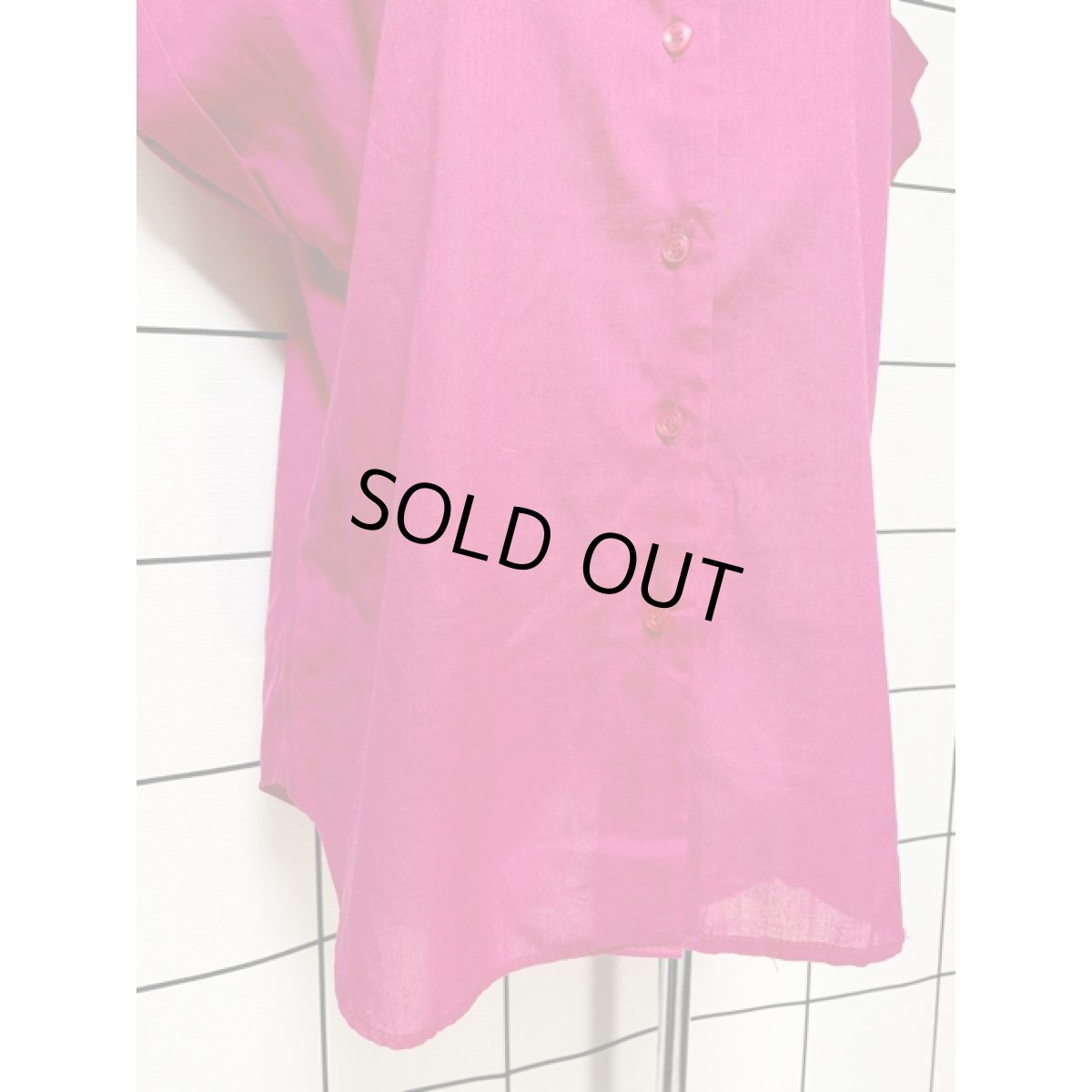 画像7: 無地 アメリカ古着 シャツ ヴィンテージブラウス (7)