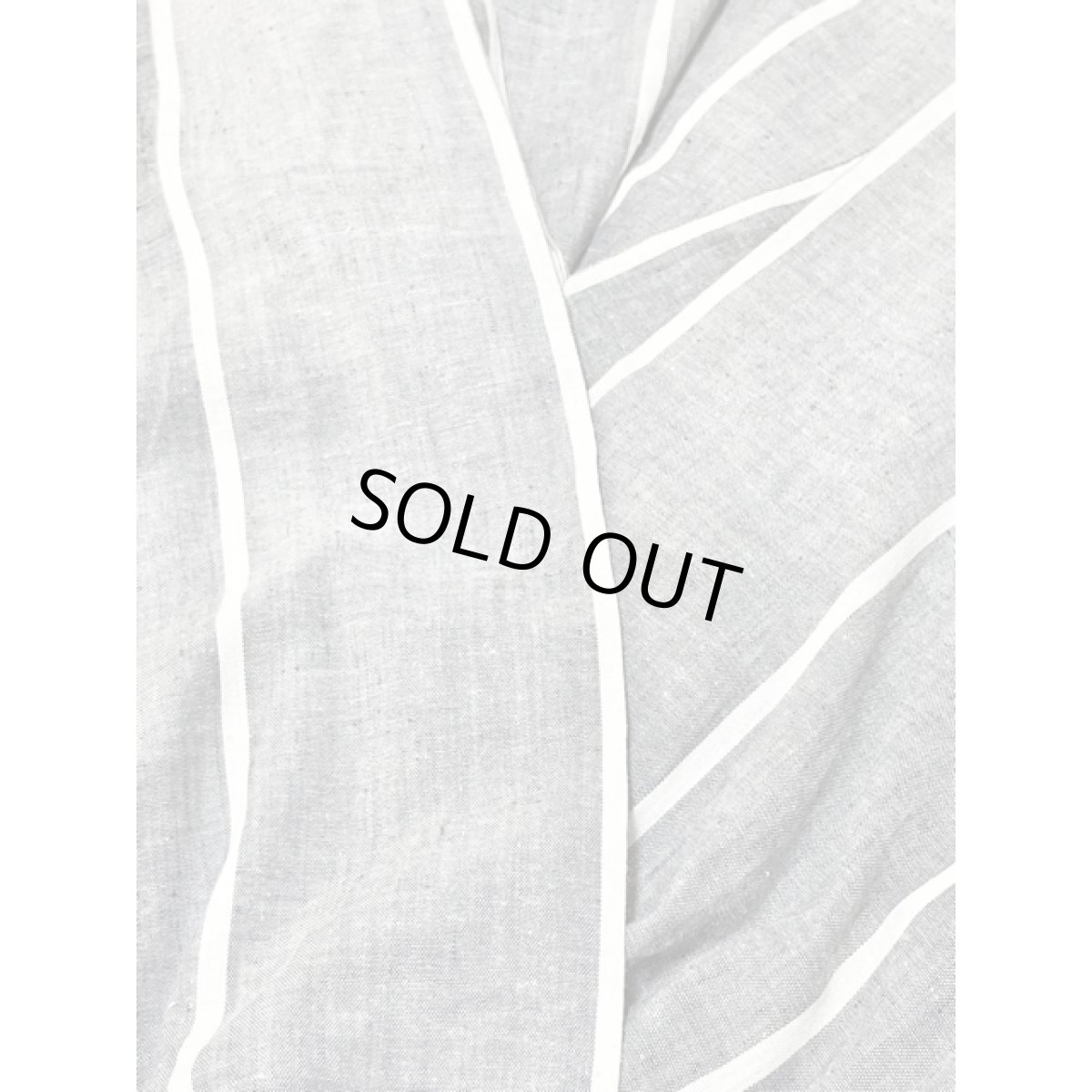 画像10: ストライプ ウエストゴム UNIONMADE レトロ ヴィンテージワンピース アメリカ古着 グレー ホワイト (10)