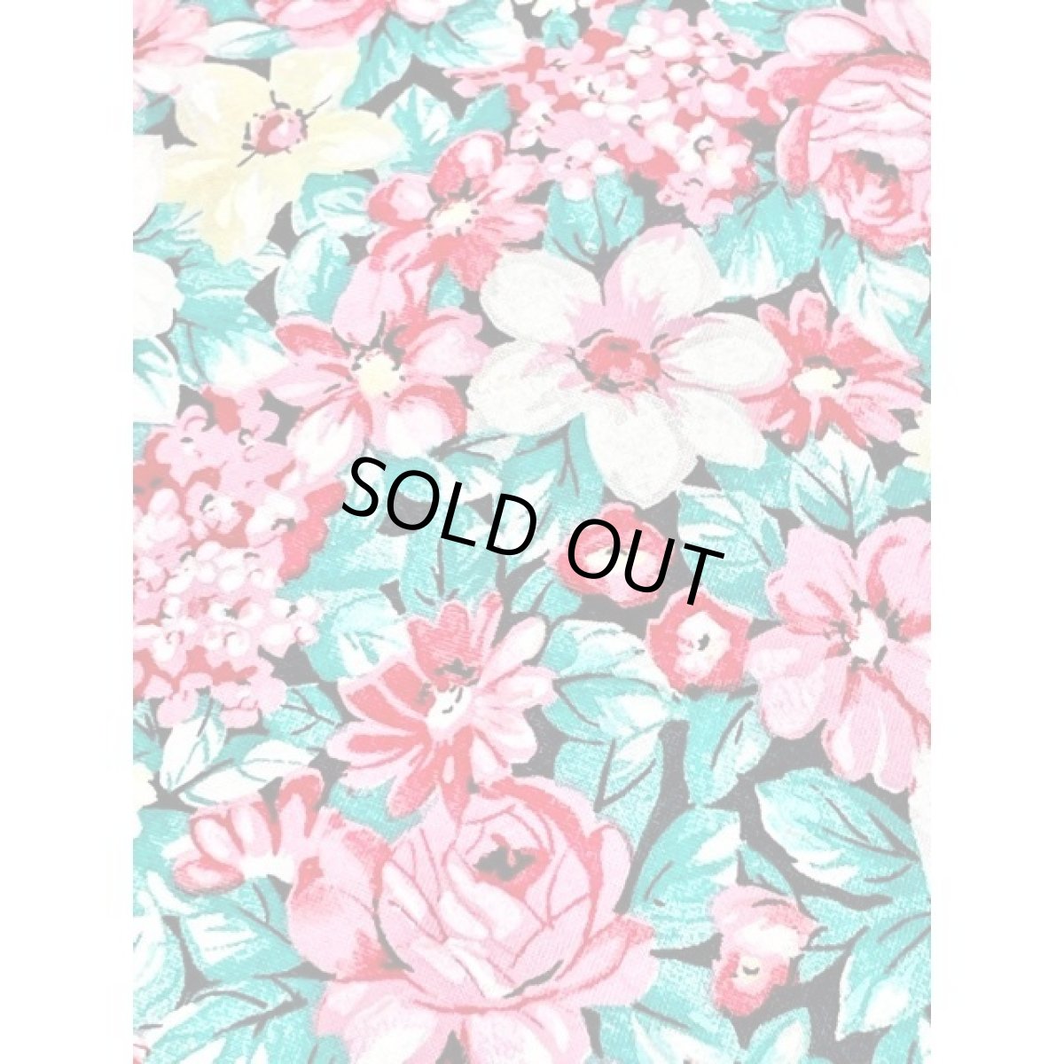 画像13: 総花柄 花刺繍入りレース襟 ウエストゴム クラシカル ガーリー レトロ アメリカ古着 ヴィンテージワンピース (13)