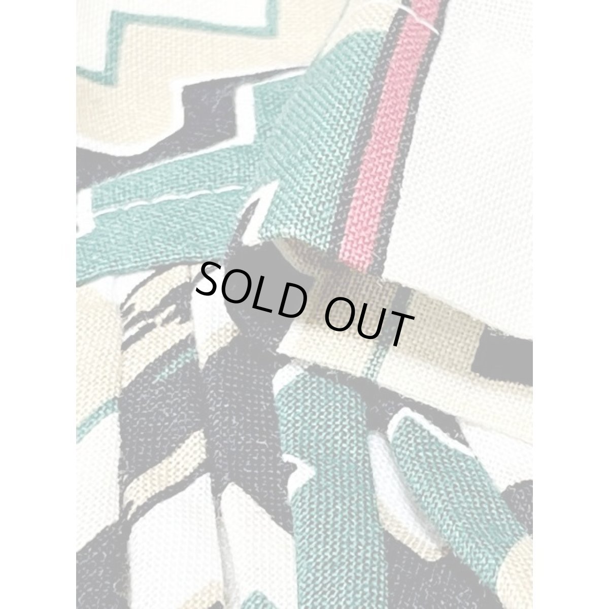 画像10: チマヨ柄 フリンジ フォークロア アメリカ古着 レトロ ヴィンテージブラウス (10)