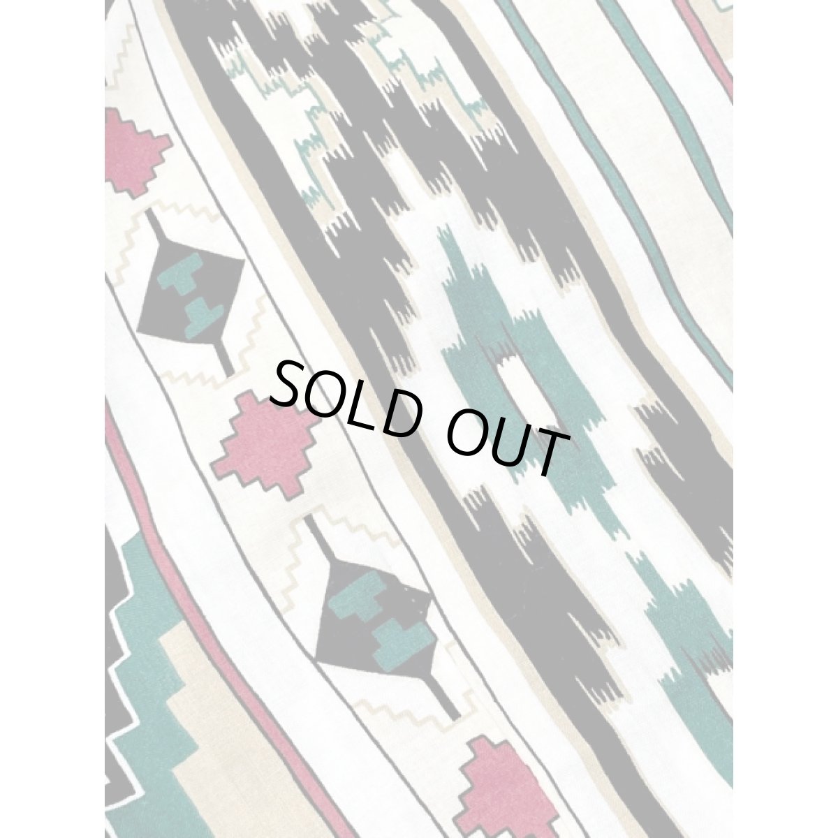 画像9: チマヨ柄 フリンジ フォークロア アメリカ古着 レトロ ヴィンテージブラウス (9)