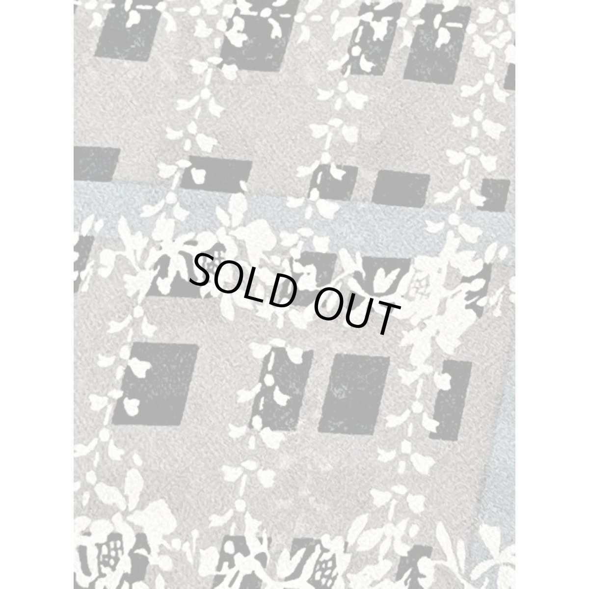 画像8: 斜めチェック 花柄 フリルカラー 後ろリボン プルオーバー ノースリーブ レトロ アメリカ古着 シャツ ヴィンテージトップス (8)