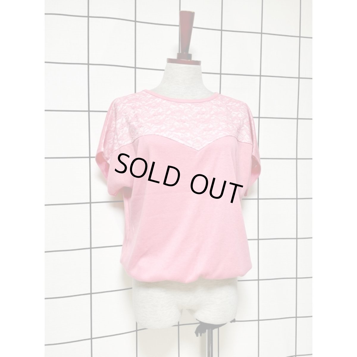 画像3: フラワーレース ピンク ガーリー プルオーバー レトロ アメリカ古着 半袖 シャツ ヴィンテージトップス (3)