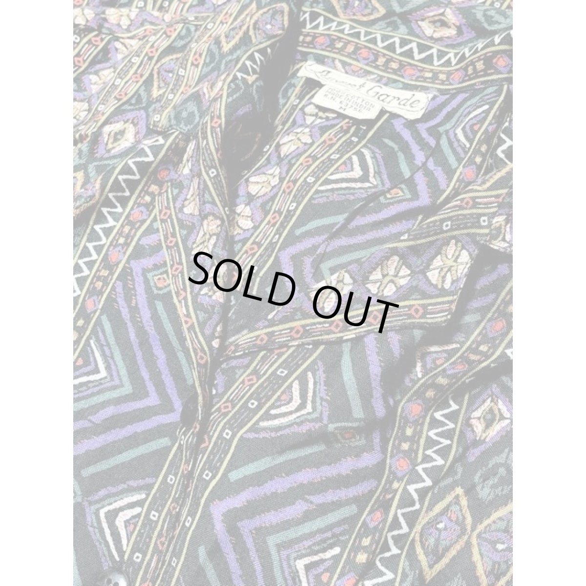 画像10: フォークロア模様 前開き India レトロ 古着 ノースリーブ ヴィンテージワンピース (10)