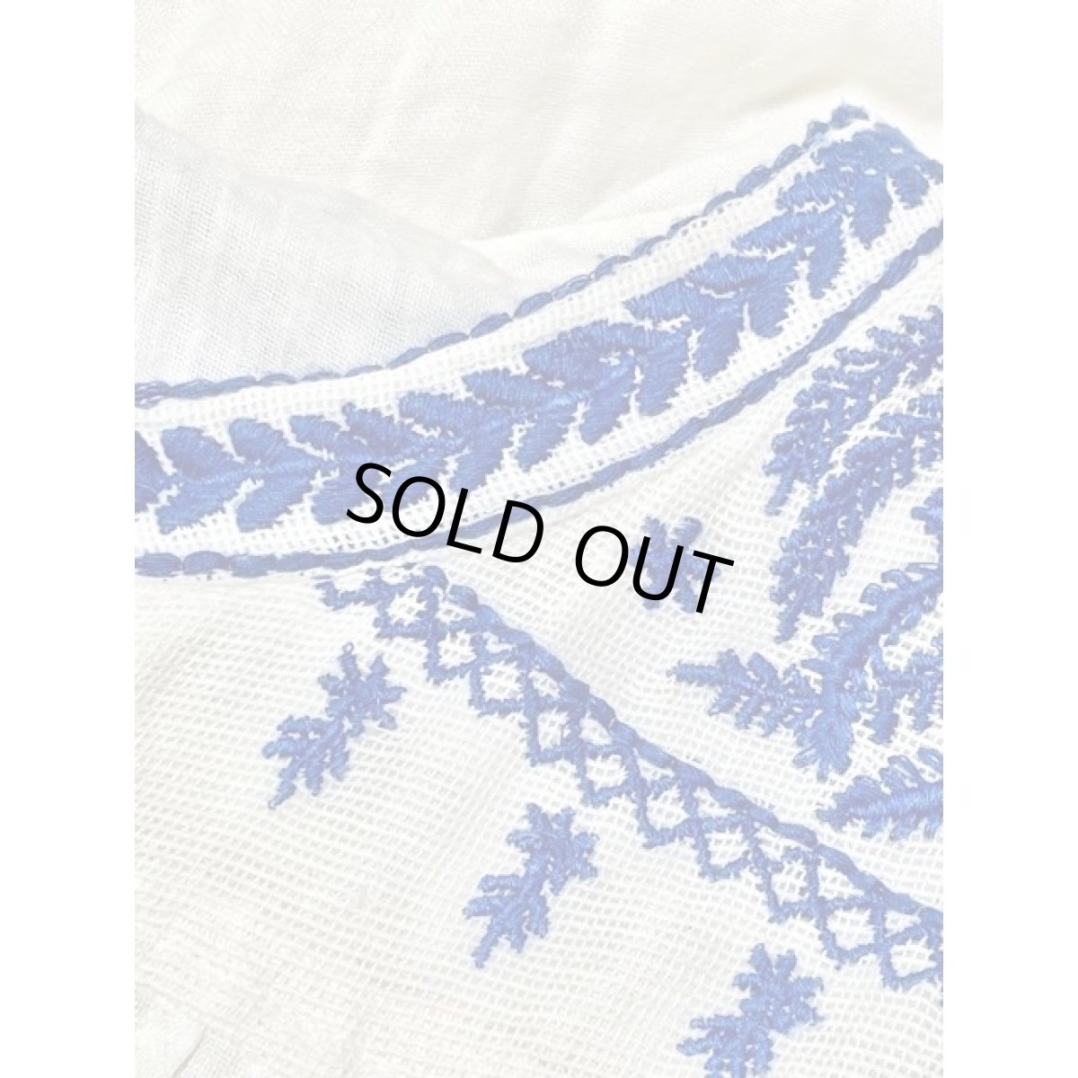 画像9: 刺繍 レトロ アメリカ古着 半袖 シャツ ヴィンテージブラウス (9)