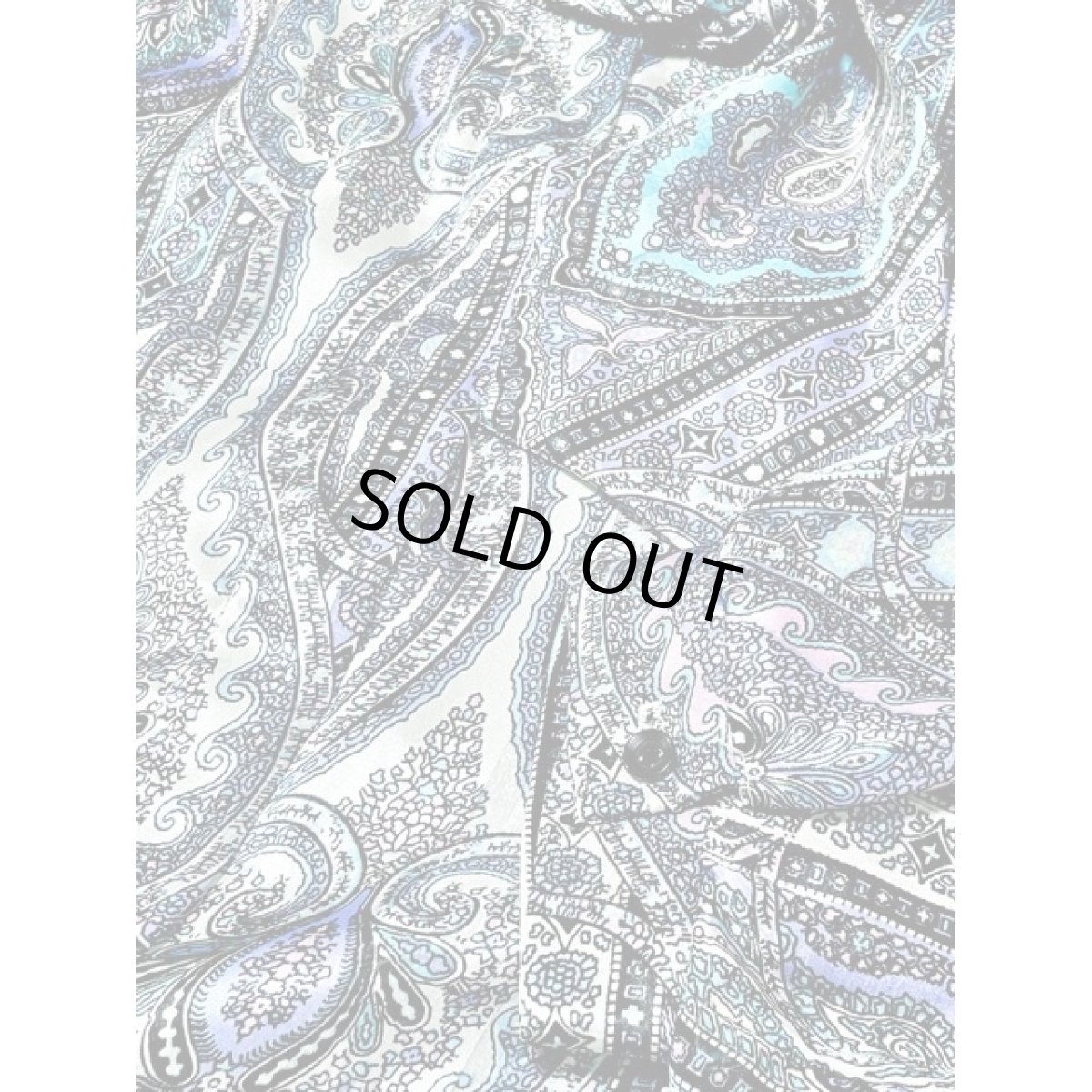 画像11: オリエンタル調プリント シングルタイ ブラウス アメリカ 古着 ヴィンテージ 長袖 シャツ (11)