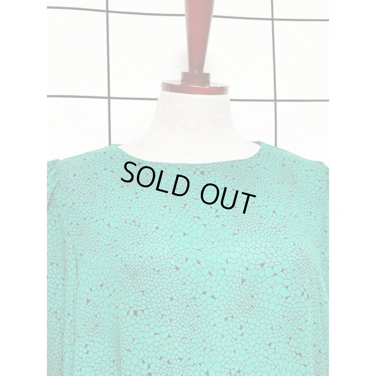 画像5: ウエストリボン パフスリーブ プルオーバー アメリカ古着 レトロ シャツ トップス (5)