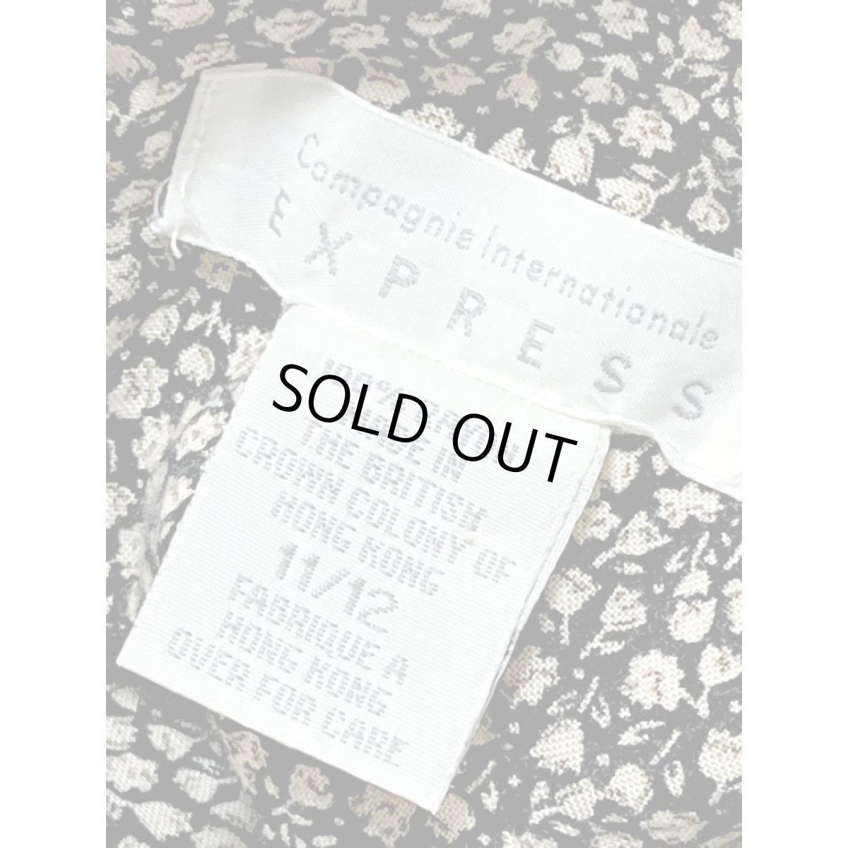 画像16: 総柄 小花柄 ワイドパンツデザイン バックリボン 半袖 レトロ ヨーロッパ古着 ジャンプスーツ ヴィンテージオールインワン (16)