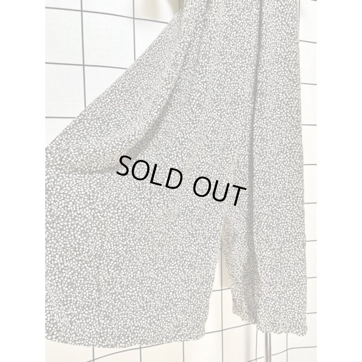 画像11: 総柄 小花柄 ワイドパンツデザイン バックリボン 半袖 レトロ ヨーロッパ古着 ジャンプスーツ ヴィンテージオールインワン (11)