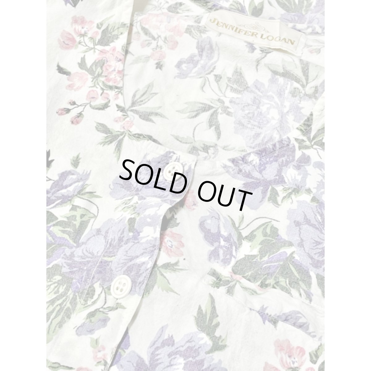 画像10: アンティークフラワー柄 ノースリーブ レトロ アメリカ古着 ヴィンテージワンピース (10)