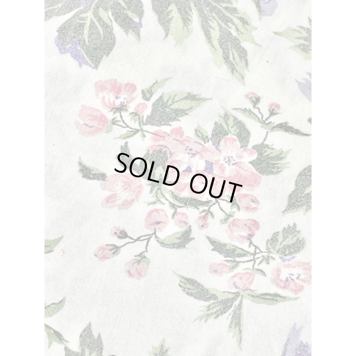 画像12: アンティークフラワー柄 ノースリーブ レトロ アメリカ古着 ヴィンテージワンピース (12)