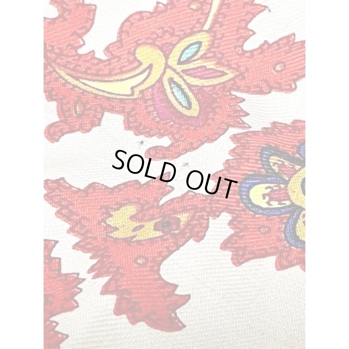 画像15: レトロ 柄 前開き 袖先レース 羽織り USA古着 ブラウス シャツ トップス (15)