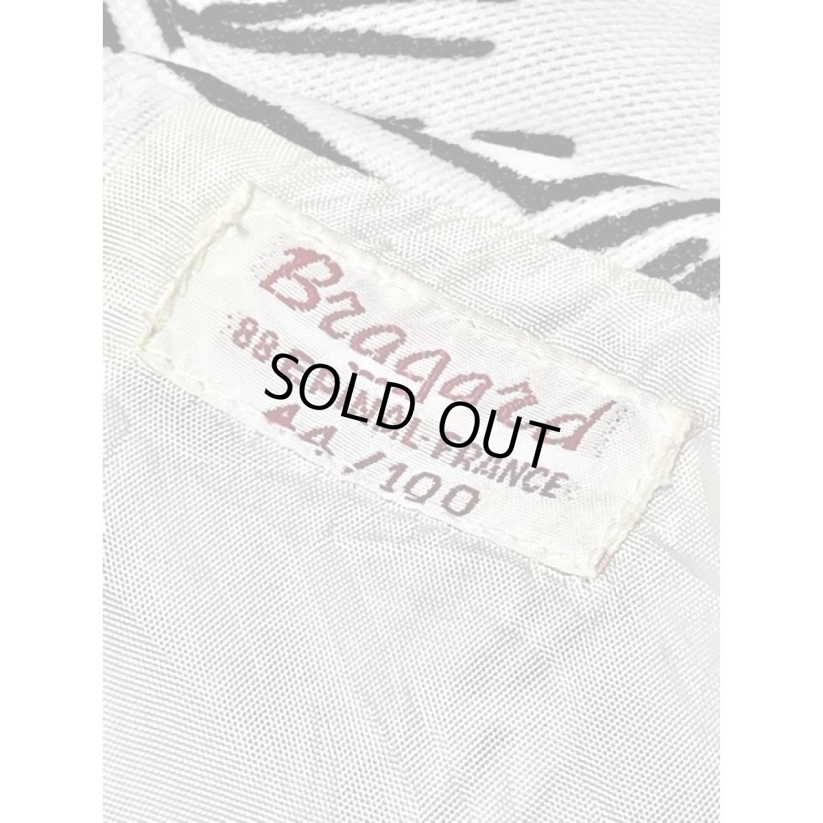 画像11: フランス製 70's モノクロ 半袖 レトロモダン ヨーロッパ古着 ヴィンテージワンピース (11)