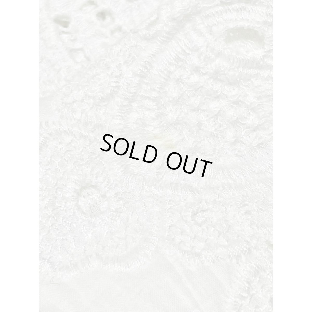 画像15: ホワイト 白 スパンコール ビーズ 透け感 レトロ ヨーロッパ古着 ヴィンテージワンピース (15)