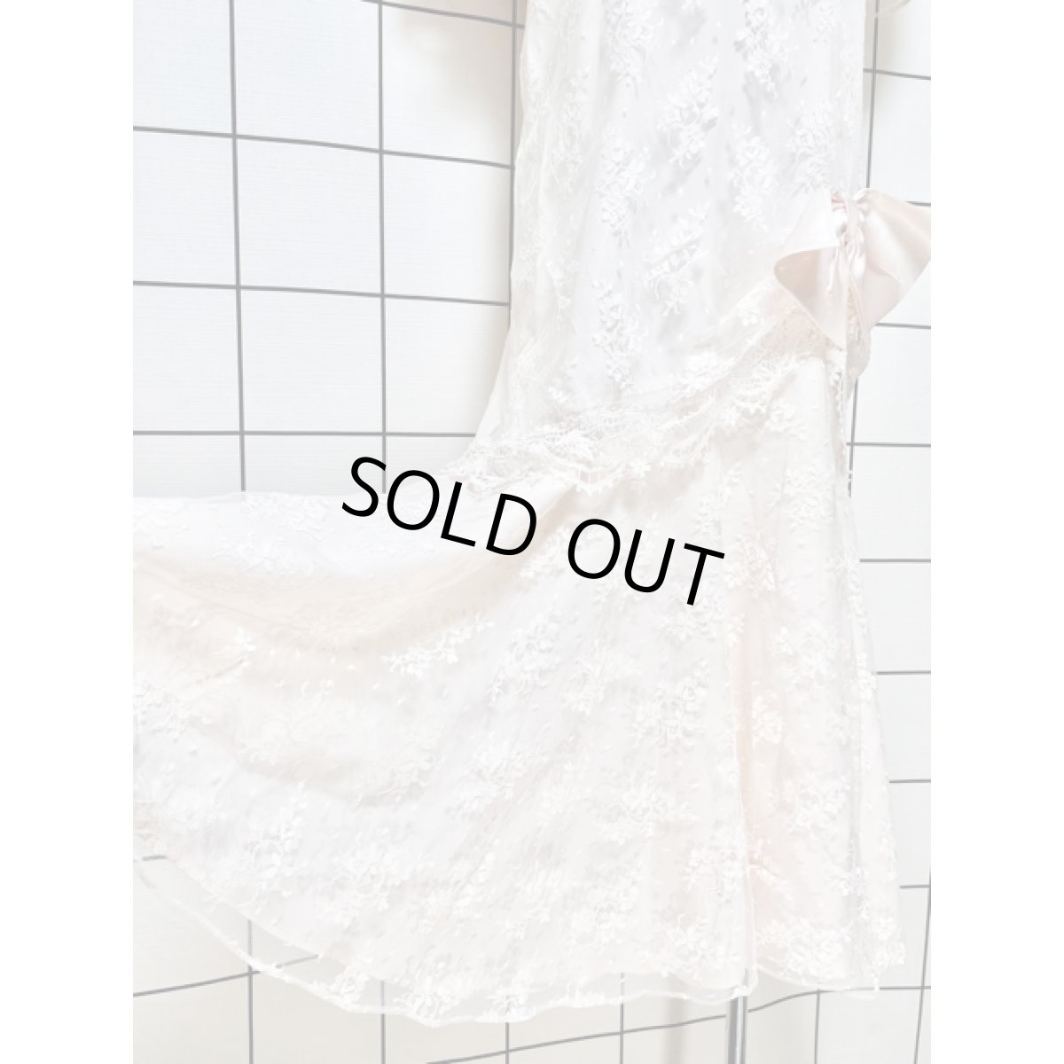 画像11: パーティー衣装などにもおすすめ 総レース ピンク TALON 半袖 レトロ アメリカ古着 ヴィンテージドレス (11)