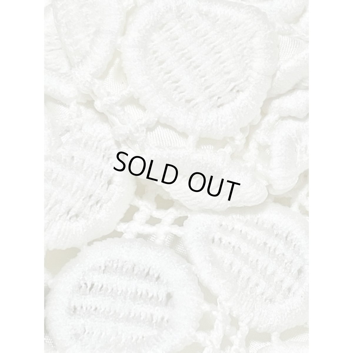 画像19: 透かし編み サークルデザイン 半袖 ホワイト ヨーロッパ古着 レトロ ヴィンテージ アンサンブル (19)