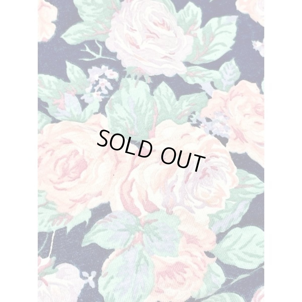 画像14: 花柄 ベルト付 ウエストゴム レトロ アメリカ古着 オールインワン ヴィンテージサロペット (14)