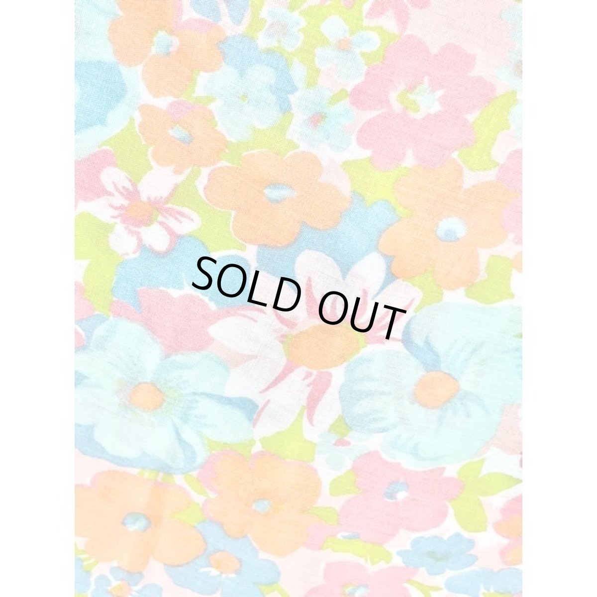 画像11: 花柄 70s ハイウエストリボン レース ガーリー ヨーロッパ古着 ヴィンテージマキシ丈ワンピース (11)