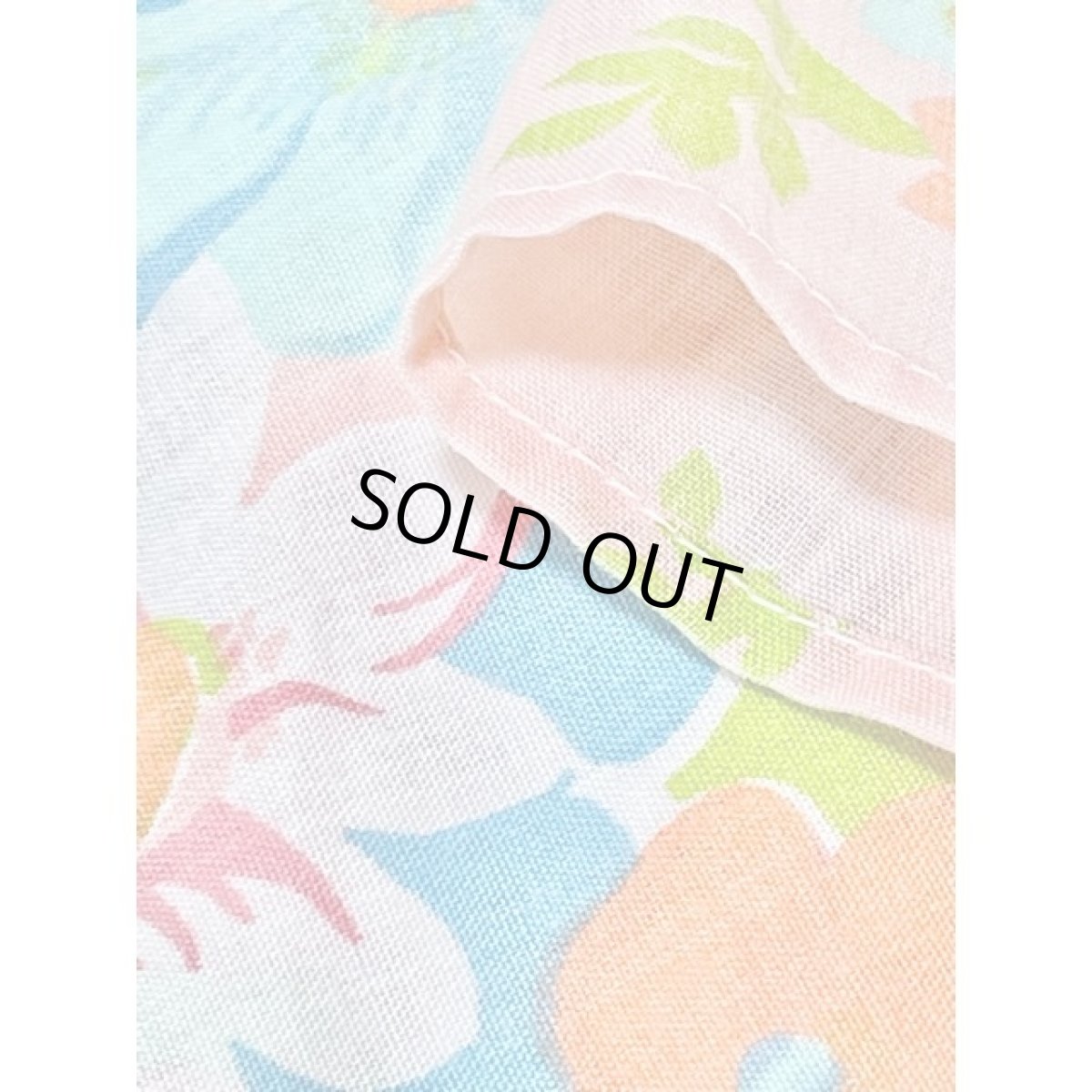 画像13: 花柄 70s ハイウエストリボン レース ガーリー ヨーロッパ古着 ヴィンテージマキシ丈ワンピース (13)