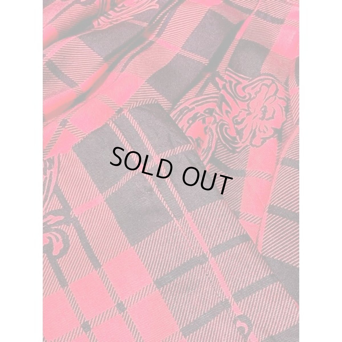 画像7: チェック 花柄モチーフ レトロ アメリカ古着 ヴィンテージスカート (7)